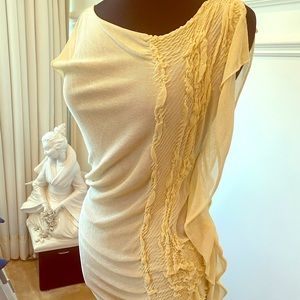 Donna Karan collection tunic knit top